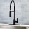 Gourmetier LS8770CTL Continental Single-Handle Pre-Rinse Kitchen Faucet, Matte Blk LS8770CTL - alternate 7